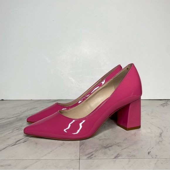 Marc Fisher Zala Pink Patent Leather Pointy Toe Pump 5 1/2 M - Picture 14 of 14